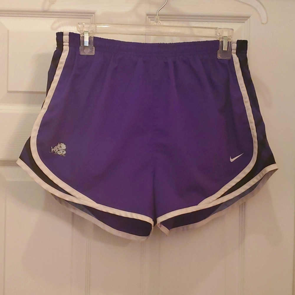 Women's Medium Nike Dri Fit Purple NCAA TCU Horned Frogs Shorts